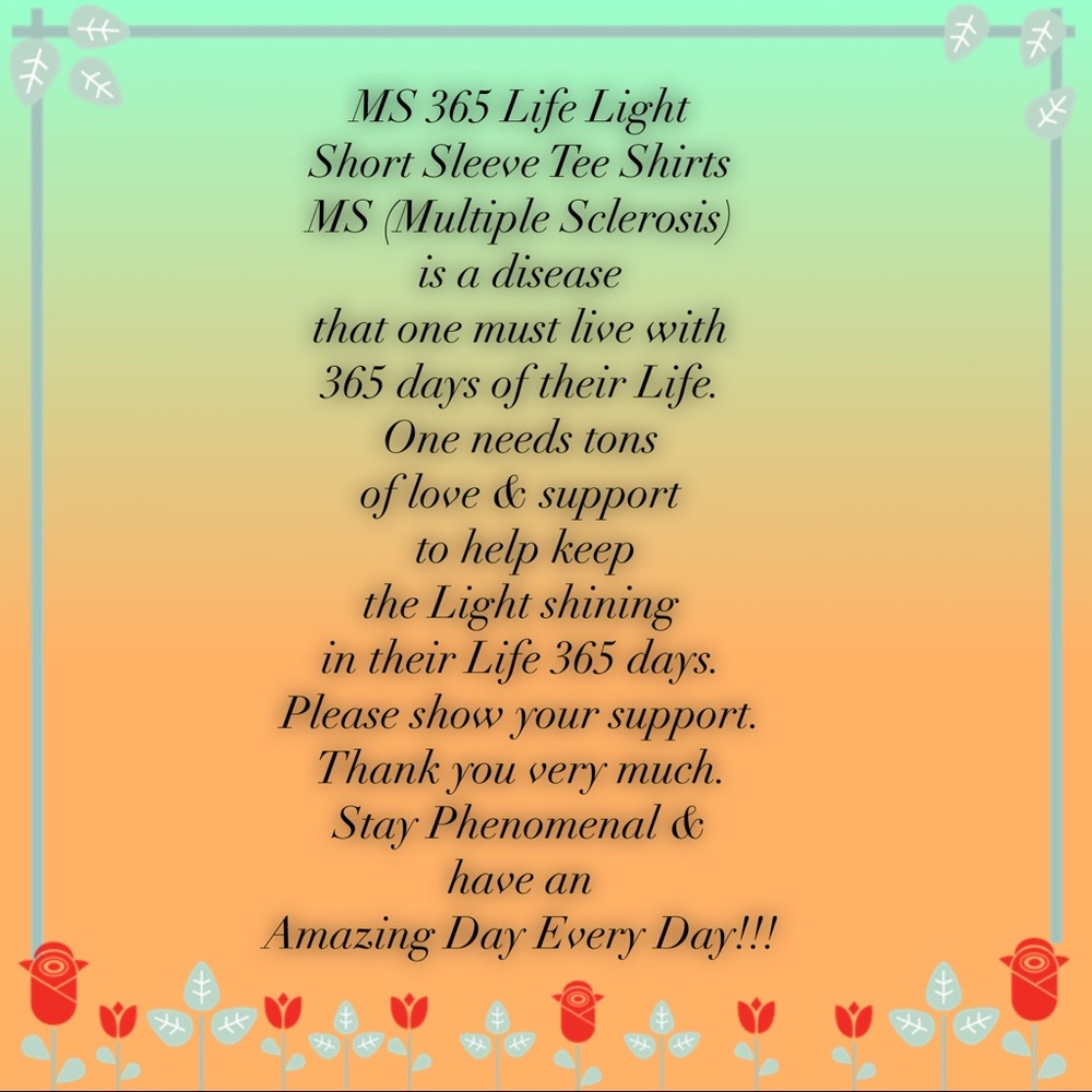 Multiple Sclerosis Awareness Black Short Sleeve - Picture 3 of 6